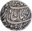 Extremely Rare Grade Noorjahan Silver Rupee Coin of Lahore Mint.