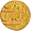 Very Rare Gold Mohur Coin of Aurangzeb Alamgir of Nusratabad Mint.