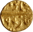 Nawabs of Cuddappah In the name of Shah Alam II (Shah Ali Gohar) Kharpa Mint Gold Half Fanam Coin.