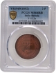 PCGS Graded Baroda State Sayaji Rao III Copper 2 Paisa Coin of VS 1949.