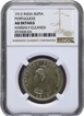 Graded & Slabbed by NGC as AU Details Indo-Portuguese Republic Administration Silver Uma Rupia 1912 AD Coin.