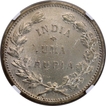 Graded & Slabbed by NGC as AU Details Indo-Portuguese Republic Administration Silver Uma Rupia 1912 AD Coin.