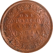 Rare Grade 1883 Copper One Quarter Anna Coin of Calcutta Mint of Victoria Empress.