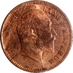 Bronze One Quarter Anna Coin of King Edward VII of Calcutta Mint of 1910.