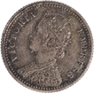 Scarce Year of 1900 Silver Quarter Rupee Coin of Victoria Empress of Calcutta Mint.