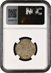 Very Rare NGC AU Graded Silver Half Rupee Coin of Victoria Empress of Bombay Mint of 1893.