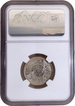 NGC MS 64 Graded 1934 of Silver Half Rupee  Coin of Calcutta Mint of King George V.