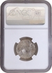 Rare NGC MS 65 Graded Silver Half Rupee  Coin of Calcutta Mint of King George V of 1934.