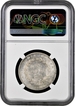 Extremely Rare NGC MS 61  Graded Unlisted Silver One Rupee Coin of Victoria Queen  of Calcutta  Mint of 1840.