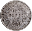 Rare Silver One Rupee Coin of Victoria Queen Continuous Legend of Calcutta Mint of 1840.