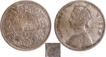 Very Rare Three Dots Silver One Rupee Coin of 1862 of Victoria Queen of Bombay Mint.