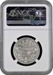 Scarce NGC MS 61 Graded Silver One Rupee Coin of Victoria Queen of Bombay Mint of 1862.