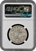 Rare NGC MS 62 Graded Silver One Rupee Coin of Victoria Queen of 1862 of Bombay Mint.