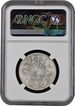 Rare NGC MS 63 Graded 1885 Silver One Rupee Coin of Victoria Empress of Bombay Mint.