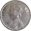 Rare Silver One Rupee Coin of Victoria Empress of Bombay Mint of 1885.