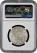 Rare NGC MS 62 Graded Sivler One Rupee Coin of Victoria Empress of Bombay Mint of 1886.