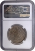 Very Rare NGC MS 62 Graded Silver One Rupee Coin of King George V of Bombay Mint of 1915.