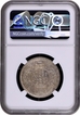 Rare Date NGC AU 58 Graded 1938 Silver One Rupee Coin of of King George VI of Bombay Mint.