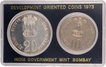 1973 UNC Set of 2 Commemorative Coins of Grow More Food of Bombay Mint of Republic India.