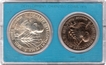 Equality, Development and peace UNC Set of 2 Commemorative Coins of Bombay Mint of 1975. 