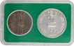 1982 UNC Set of 2 Commemorative Coins of National Integration of Bombay Mint.. 