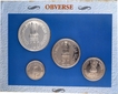 1992 UNC Set of 4 Commemorative Coins of Quit India Movement of Bombay Mint.