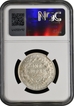 Lamination Error NGC UNC Graded Silver One Rupee Coin of Bombay Mint of King William IIII of 1835.