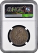 Extremely Rare Error NGC AU Graded Lakhi Brockage Silver One Rupee Coin of King George V with Toning.