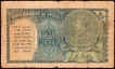 Banknote of One Rupee of King George V Signed by J W Kelly of 1935.