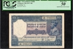 Very Rare  PCGS 50 Graded Ten Rupees Banknote of King George V Signed by J B Taylor of 1926 of British India.