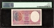 Rare PMG 55 Graded Two Rupees Banknote of King George VI Signed by J B Taylor of 1943 of British India.