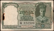 Rare Five Rupees Banknote of King George VI Signed by C D Deshmukh of 1944.