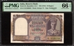 Very Rare PMG 66 Graded Ten Rupees Banknote of King George VI Signed by C D Deshmukh of 1944.