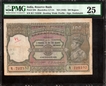  Very Rare PMG Graded 30 Very Fine Signed by C D Deshmukh  of 1938 of One Hundred Rupees Banknote of British India of Bombay Circle.