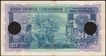 Cancelled Vinte (Twenty) Rupias Banknote of Banco Nacional Ultramarino of Portuguese India (Goa) of 1945.