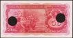 Cancelled Cinquenta Rupias Banknote of Banco Nacional Ultramarino of Indo Portuguese of 1945.