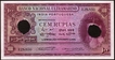 Rare Cancelled Cem Rupias Banknote of Banco Nacional Ultramarino of Indo Portuguese of 1945.