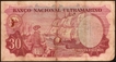 Trinta Escudos Banknote of Banco Nacional Ultramarino of Indo Portuguese of 1959.