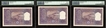 Very Rare PMG 63 Graded One Hundred Rupees Consecutive Banknotes Signed by H V R Iyengar of Republic India of 1960.