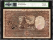  Rare PMCS Graded Banknote of Republic India of Thousand Rupees with Brihadeeswara Temple on reverse Signed by N C Sengupta of 1975.