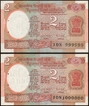 Extremely Rare Consecutive pair Ten Rupees Fancy Number 999999 and 1000000 Banknotes Signed by R N Malhotra of 1988.