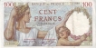 Paper Money of France, 100 Cent  Francs of 1939,40,41 issued.