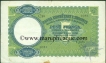 Paper money of Albania, 5 Franchi of  1939 issued.