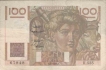 100 Cent Francs Paper Money of France.