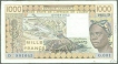 Paper Money of Mali of 1000 Francs of 1984 Issued.