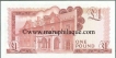 Paper Money of Gibraltar of One Pound of 1988 Issued.