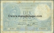 Paper Money of France, 10 Dix Francs of 1941 Issued.