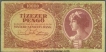 Paper money of Hungary of 10000 Pengo of 1945 issued.