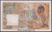 Paper money of Laos of 100 cents of  1957 issued.