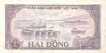 Paper Money of Vietnam of 2 Dong of 1985 issued.